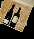 caja de vino con tapa bisagra
