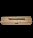 caja de madera con tapa para cuchillo 