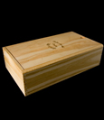 caja de madera con malletado 